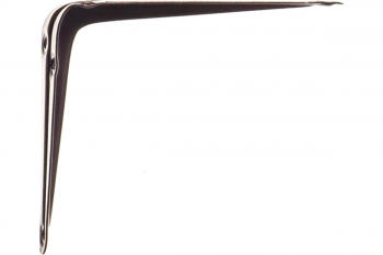 Угловой кронштейн с ребром СИБРТЕХ 100x125 мм, коричневый 94022