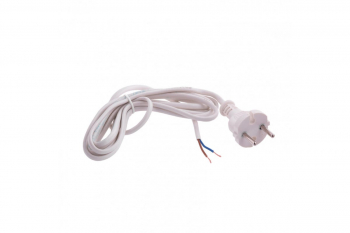 Электрический соединительный шнур для настольной лампы СИБРТЕХ 1,7м, 120Вт, белый, тип V-1 96010