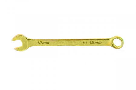 Комбинированный ключ, желтый цинк 12 мм СИБРТЕХ 14978