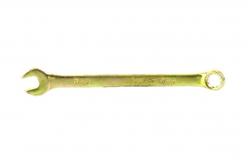 Комбинированный ключ, 6 мм, желтый цинк СИБРТЕХ 14972