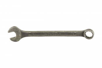 Комбинированный фосфатированный ключ Сибртех 12 мм CrV ГОСТ 16983/14907