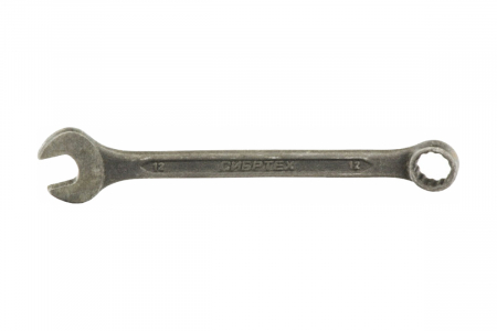 Комбинированный фосфатированный ключ Сибртех 12 мм CrV ГОСТ 16983/14907