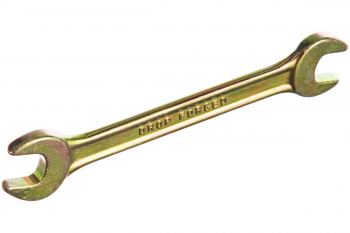 Рожковый ключ, 10x11 мм, желтый цинк СИБРТЕХ 14304