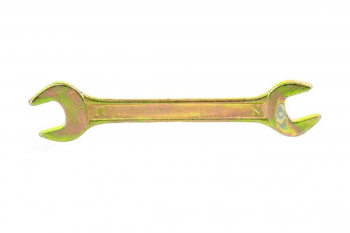 Рожковый ключ, 14x15 мм, желтый цинк СИБРТЕХ 14308