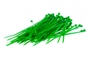 Пластиковые хомуты СИБРТЕХ, 100 * 2,5 мм, зеленые, 100 шт 45510