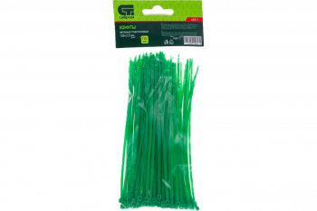 Пластиковые хомуты СИБРТЕХ, 150 * 2,5 мм, зеленые, 100 шт 45511