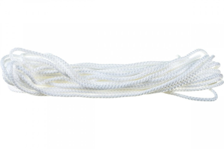 Полипропиленовый вязаный шнур с сердечником, белый, 7мм, 20м, 320кгс СИБРТЕХ Россия 93960