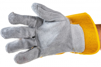 Комбинированные усиленные спилковые перчатки СИБРТЕХ размер XL 679022